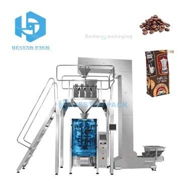 China Food weighting filling machine have vent valve for coffee beans to brew carbon dioxide, coffee beans packing machine for sale