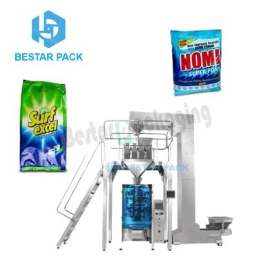 China Food Powder Detergent Packing Machine VFFS 500g Pocket Bag With EU Standard Holes for sale