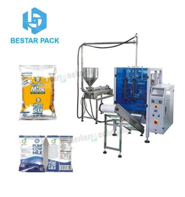 China Fully Automatic Liquid Fresh Food VFFS Milk Pouch Packaging Machine for sale