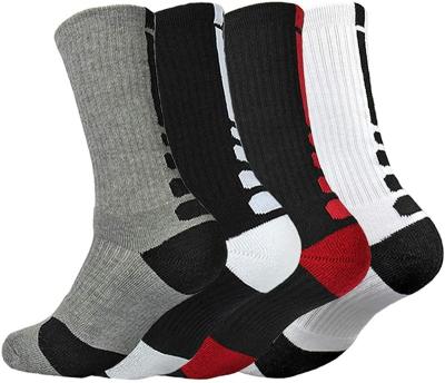 China QUICK DRY men's basketball sock cushion outdoor long athletic sports socks made in China for sale