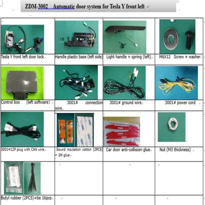 China Factory Wholesale Sonls New Design Automatic Door System ZDM-3002 Steel For TESLA Y Model Left for sale