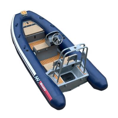 China Durable HOT SALE 13ft Hypalon / PVC Rigid Aluminum 390 Rib Inflatable Rowing Boats for sale