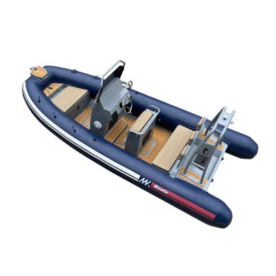 China 17ft Durable High Quality Rigid Aluminum RIB Rhib520 PVC/Hypalon/Orca Inflatable Boats For Family for sale