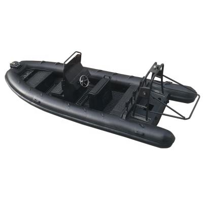 China RIB 580 Aluminum Orca Hull Hypalon Relaxing Inflatable Rowing Racing Boat For Sale for sale