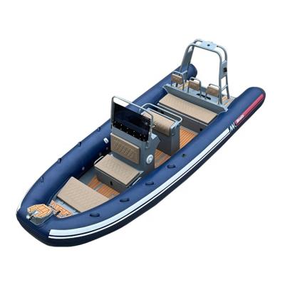 China Ultralight Rigid Aluminum Inflatable Rowing Boats / Durable 19ft RIB 580 Hypalon / PVC for sale