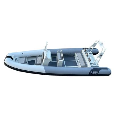 China RHIB 640 21ft Hypalon/PVC/Orca Durable Customized Aluminum Hull RIB Inflatable Rowing Boat for sale