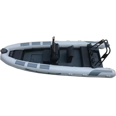 China Durable 22ft Aluminum RIB 680 CE Certificate PVC / Hypalon / Orca RIB Inflatable Boat For Sale for sale