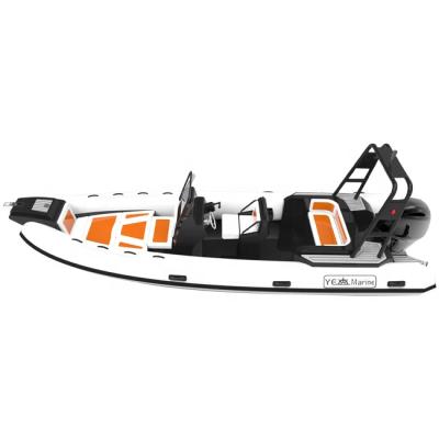 China RHIB 700 RIB Double Hull Orca /Hypalon/PVC Ultralight/Durable Luxury Aluminum 23ft Inflatable Boats for sale