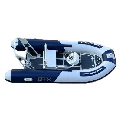 China Durable 11ft CE Aluminum RIB340 6 Capacity PVC/Hypalon/Orca RIB Inflatable Fishing Dinghy For Sale for sale