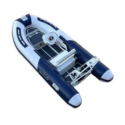 China Durable 11ft Rigid Aluminum Hull Rhib340 Small RIB Hypalon /PVC Inflatable Rubber Boats for sale