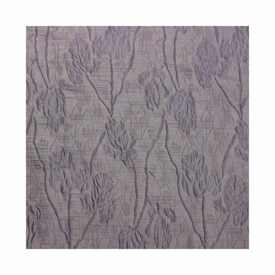 China Shrink-Resistant Floral Style Polyester Nylon Crepe Jacquard Fabric For Wedding Clothes In Purple Color for sale