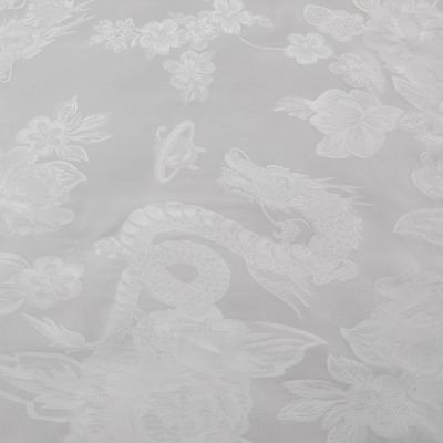 China Anti Pill Dragon Pattern Viscous Silk Fabric Width 45