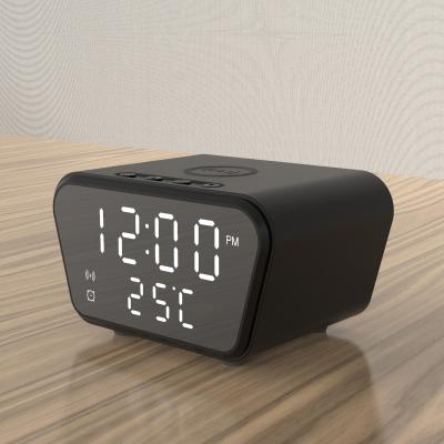 China Hot Selling Amazon Mobile Phone Laser Charger Digital Alarm Clock Wireless Charger Alarm Clock Wireless Charger Mobile Phone for sale