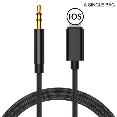 China IOS Car Speaker Earphone Adapter 3.5mm Jack Wire Line Aux Cable For 8 Audio Splitter Cable Cord Speaker Iphone 11 pro Xr 12 for sale