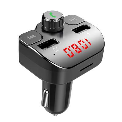 China BT5.0 G15 FM Transmitter Dual USB With Hands Free MP3 Player With Dual USB Car Charger QC3.0 Fast Charger for sale