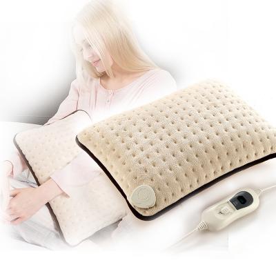 China 220V 40x30cm Super Soft Therapy Body Warmer Electric Heated Back Pillow for sale