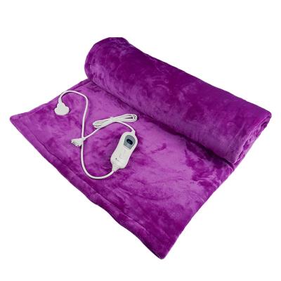 China Hotel Plush 220V 3-Heat-setting Single Electric Heater Overblanket for Winter for sale