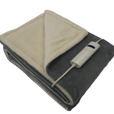 China Success Fast Heating Machine Washable Reversible Design Electric Blanket Auto Cut Out for sale