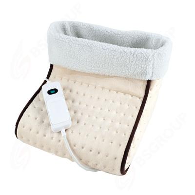 China 220V, 100W soft artificial wool liner and blanket, electric foot warmer heating microplush pad for sale