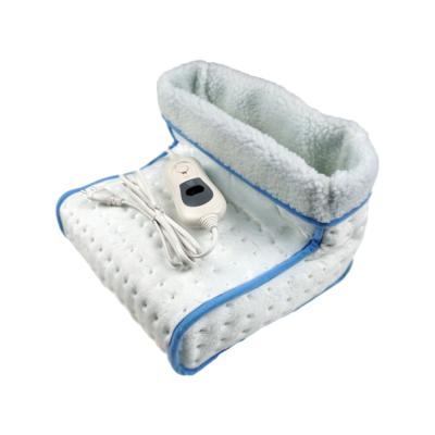 China Soft artificial wool liner & microplush blanket with welding stamp CE GS approval China supplier quality and cheap 220V - 240V electric heated foot warmers for arthritis for sale