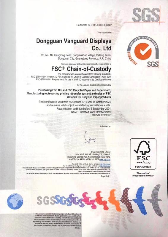 FSC - Dongguan Vanguard Displays Co., Ltd