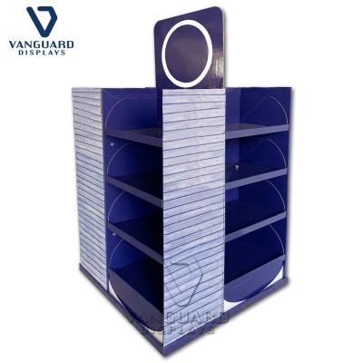 China Eco - Friendly Free Custom Cardboard Pallet Display Rack , Retail Corrugated Paper Rack for sale