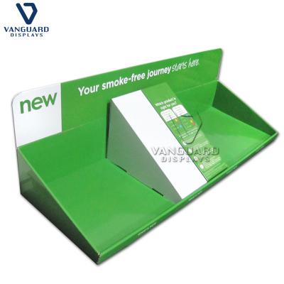 China Recycled materials cardboard pdq portable display unit corrugated countertop display for supermarket promotion for sale