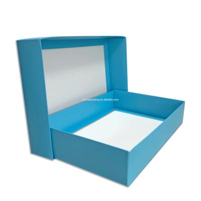 China Recyclable Wholesale Custom Logo Cardboard Paper Shoe Clothes T-shirt Packaging Gift Box With Lid for sale