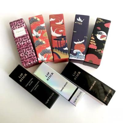 China Recyclable Color Printing Cardboard Paper Gift Cosmetic Lipstick Packaging Box for sale