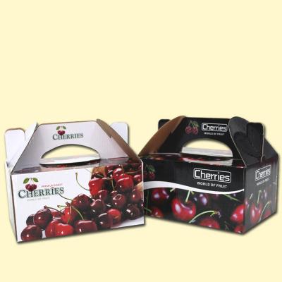 China Recyclable Custom Corrugated Paper Box Cherry Packaging Luxury Jewelry Fruit Packaging Box for sale