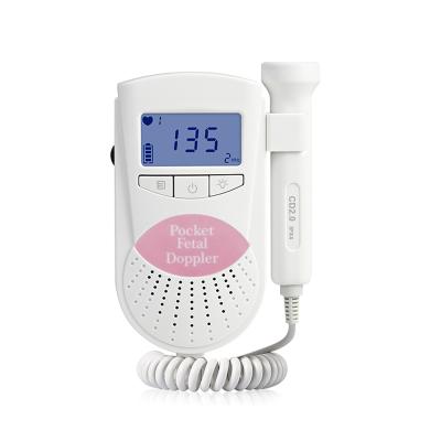 China Fetal Heart Rate FHR Real Time Display Fetal Heart Doppler Monitor Monitoring With Built-in Speaker for sale