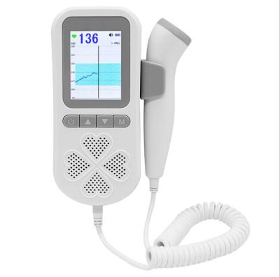 China New Factory 2021 Wholesale Price Baby Ultrasound Doppler Handsome Fetal Heart Monitor Plastic Direct Fetal Heart Detector for sale