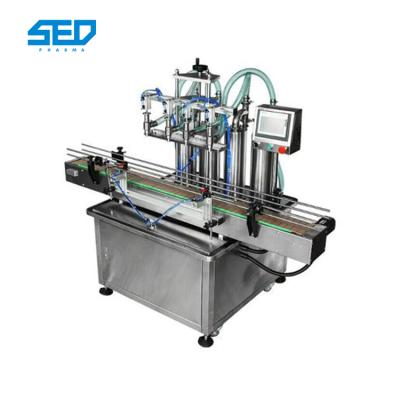 China Easy To Operate Plant Linear Liquid 4 Nozzle Liquid Filling Machine for sale