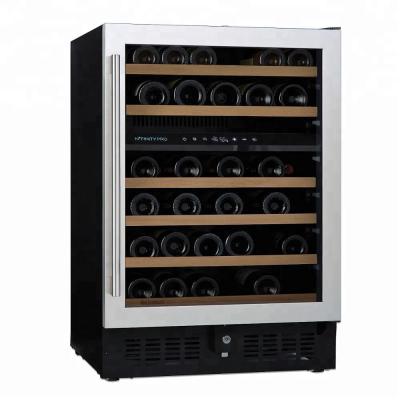 China Double Hotel Zone, 150 Liters 48 Bottles Compressor Wine Cooler Refrigerator for sale