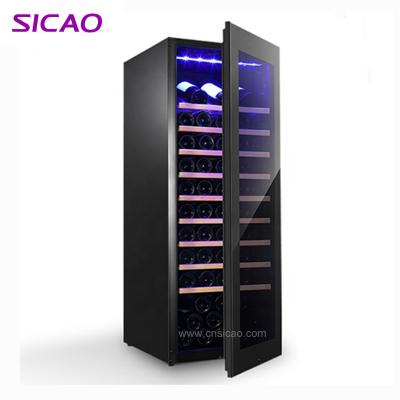 China Eco - Friendly Compact Hotel Compressor Blue Led Champagne 100 Bottles Wine Cooler for sale