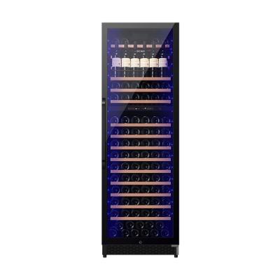 China Commercial 458L Display Built In Cabinet Cellar Cooler Black Wine Fridge for sale