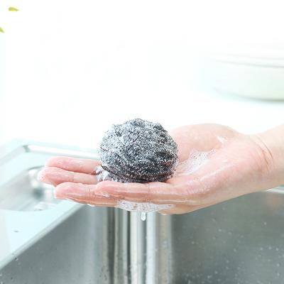 China high quality stainless steel pot scourer scrubber kitchen cleaning ball for sale