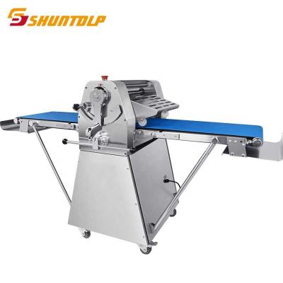 China Beverage Factory Bakery Equipment Bread Pizza Dough Roller Rolling Rolling Pastry Rolling Crescent Pizza Dough Sheeter for sale