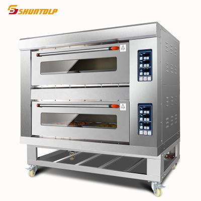 China Laguna Electric Oven 2 Decks 4 Trays Commercial Biscuit Baking Biscuit Supply Commercial Bakery Oven For Bread Pizza Cake for sale