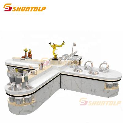 China Luxury Commercial Modern Hotel Sushi Buffet Buffet Modern Commercial Buffet Bar Showcase Salad Counter Double-temperature Combination Equipment Design for sale