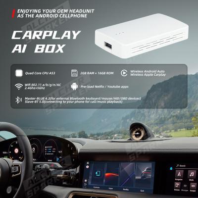 China New Carplay AI Box Carplay AI Wireless Smart Multimedia Box Android Carplay Magic Box For VW Applepie Mini Carplay Box For Honda Ford OEM for sale