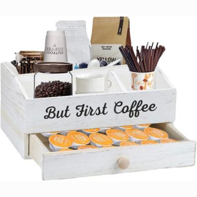 China Sustainable Coffee Station Organizer with K Cup Coffee Pod Holder for sale