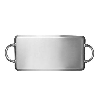 China Comal Country Rectangle Stainless Steel Skillet Street Food For Tortillas for sale