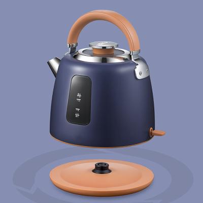 China 360 Degree Rotational Base Custom logo 1.7L Double Wall kettle 304 Stainless Steel insulation kettle Cool Touch Tea electric Kettles for sale