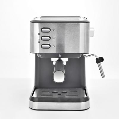 China Easy Control Intelligent Semi-Automatic One And Two Cup Capacity Detachable Water Tank Coffee Maker Machine for sale