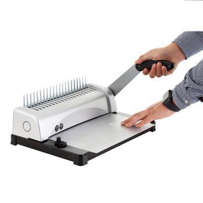 China Office Metal Manual Comb Punch And Paper Binding Machine for sale