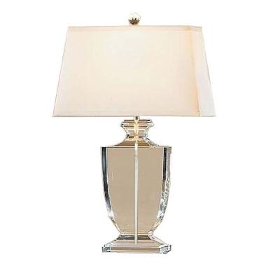 China Light Postmodern Modern Luxury Villa Hotel Bedroom Decorative Art Crystal Table Lamp for sale