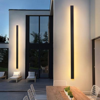 Κίνα Indoor Rectangle Wall Light Garden Villa Strip Line Lamp Bedside Wall Fixture Lighting Modern IP65 Waterproof Outdoor Wall Lamp προς πώληση