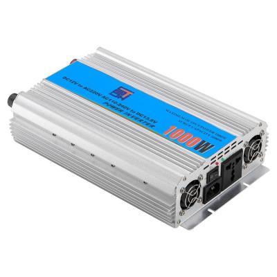 China Factory promotion power inverter 1kw 12v 24v dc to ac 220v 110v high efficiency sine wave power inverter with charger function 260*190*71mm for sale