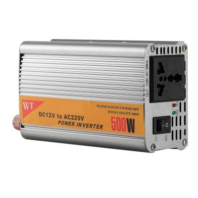 China Factory directly sell price 500w power inverter dc 12v 24v to ac 110v 220v car sine wave charger modified power inverter 167*95*55mm for sale